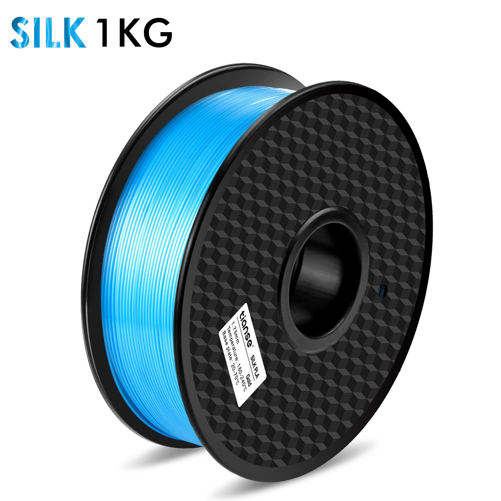 Filament d'impression 3D SILK PLA （Bleu） - Tianse