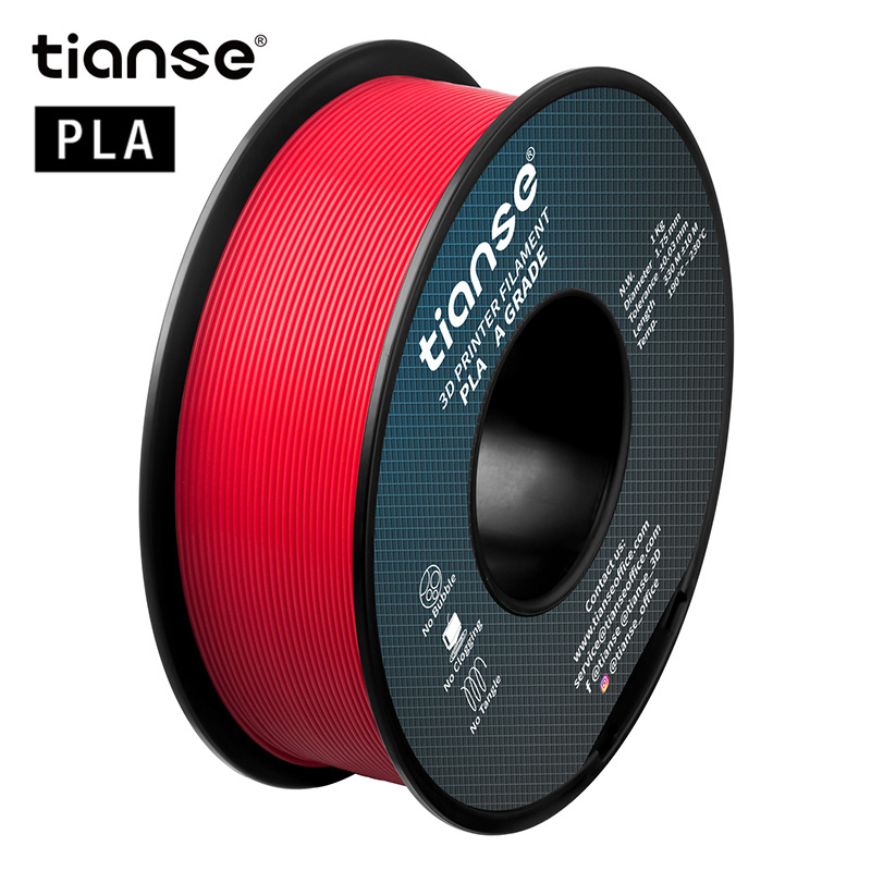 PLA 3D Printing Filament（Red） - Tianse